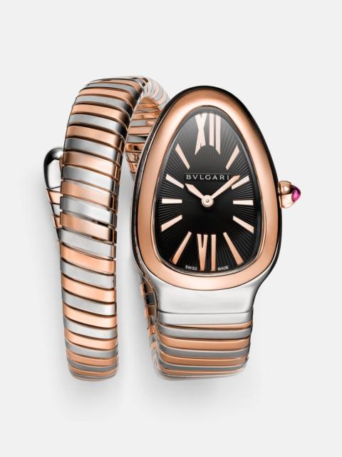 BVLGARI Serpenti Tubogas 18kt rose gold and stainless steel watch