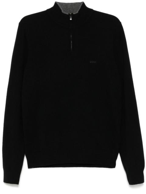 BOSS virgin-wool regular-fit sweater