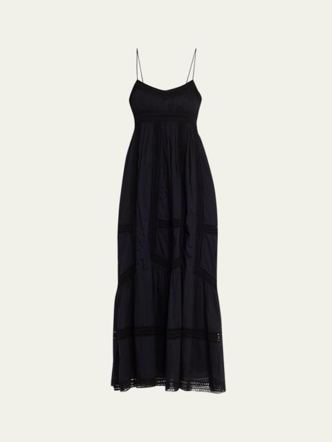 ULLA JOHNSON Romilly Embroidered Cotton Maxi Dress