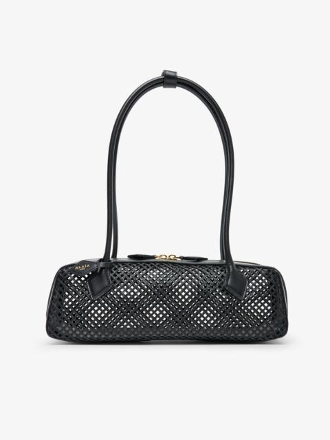 Alaïa Le Teckel medium black leather bag