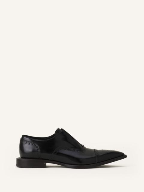 Lanvin BROGUE OXFORD SHOE IN SHINY LEATHER