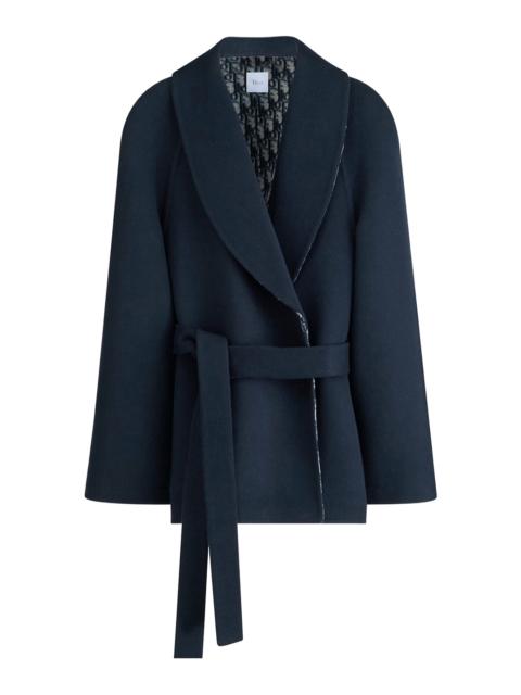 Dior SHORT DOUBLE-BREASTED CABAN WITH BELT