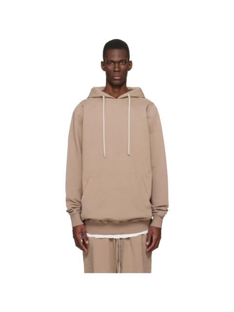 Rick Owens DRKSHDW Beige Temple Pullover Hoodie