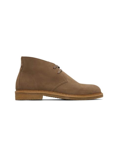 BOSS Taupe Suede Desert Boots