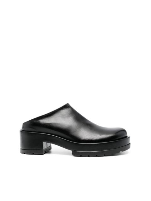 SAPIO 70mm heel leather mules