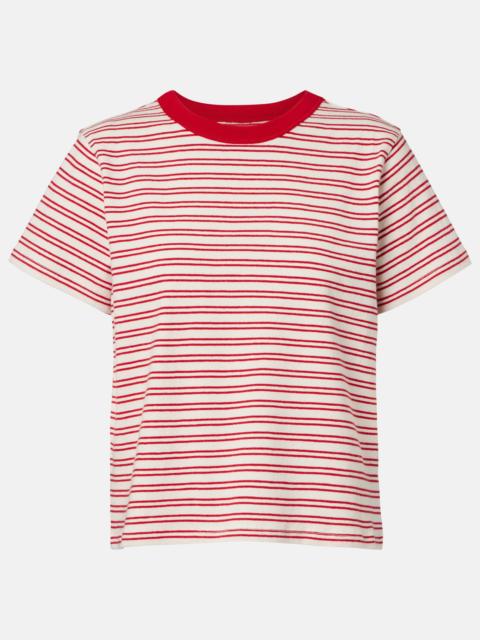 velvet Foster striped cotton jersey T-shirt