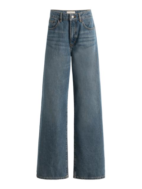 JEANERICA Belem Mid-Rise Wide-Leg Jeans medium wash