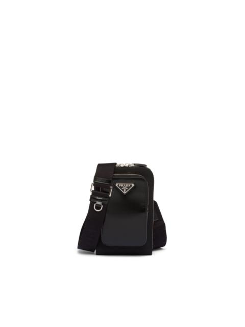 Prada triangle-logo panelled smartphone case