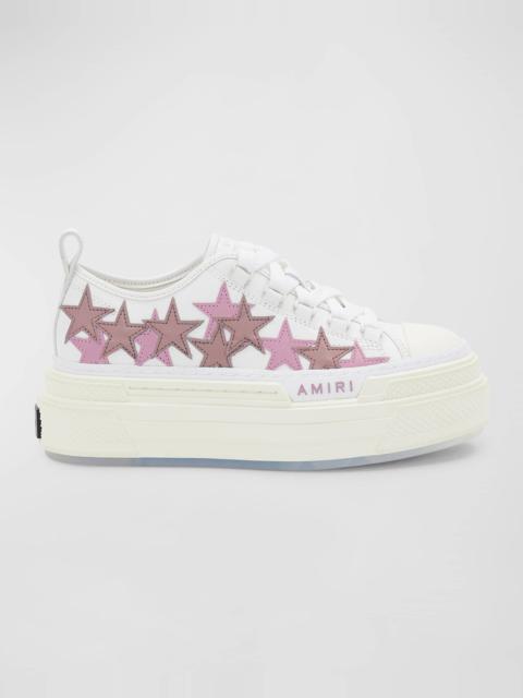 Stars Low-Top Canvas Platform Sneakers