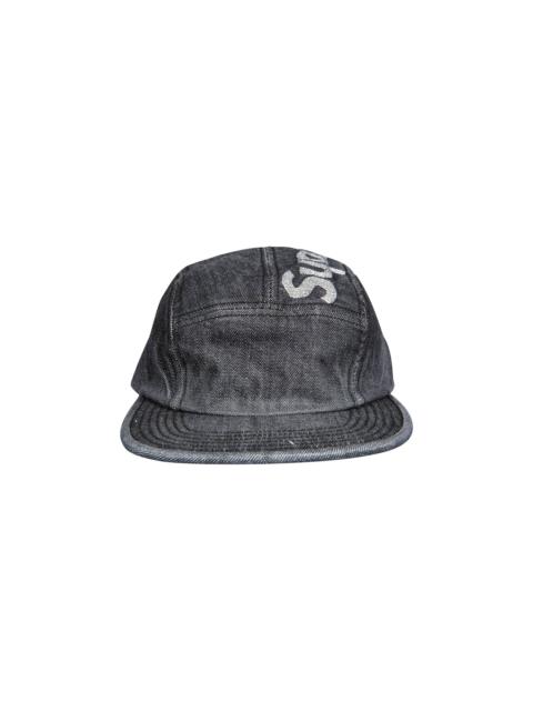 Supreme Top Logo Denim Camp Cap 'Black'