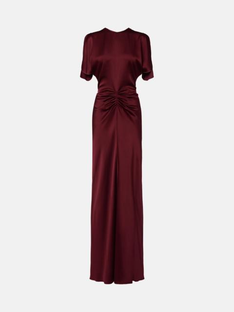 Victoria Beckham Isabella gathered satin gown