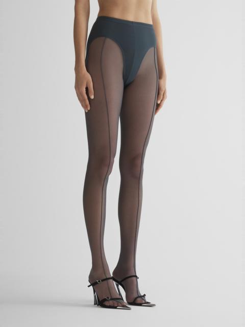 MUGLER re/edit grey pantyhose