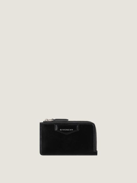 Givenchy ANTIGONA ZIPPED CARD HOLDER IN BOX LEATHER