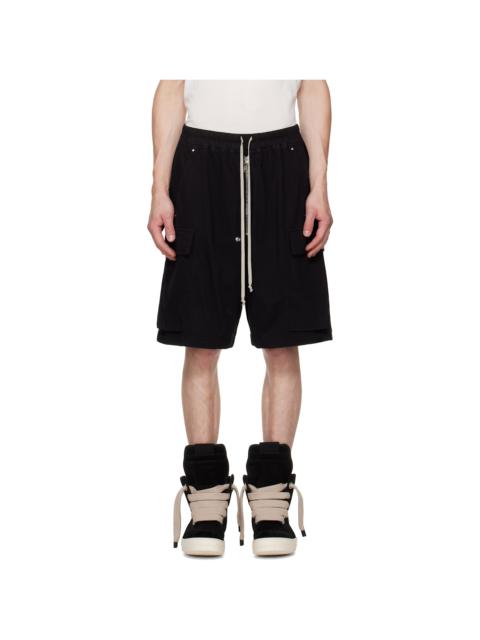 Rick Owens DRKSHDW Black Tower Creatch Cargo Pods Shorts