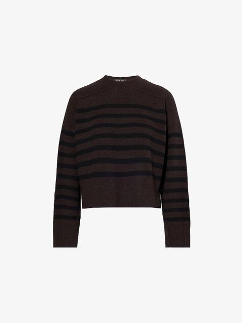 rag & bone Bridget striped stretch wool-blend jumper