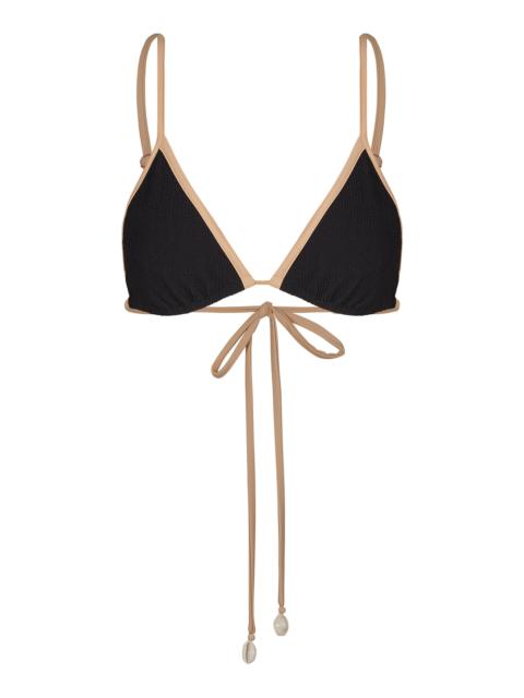 Playa Del Río String Bikini Top black