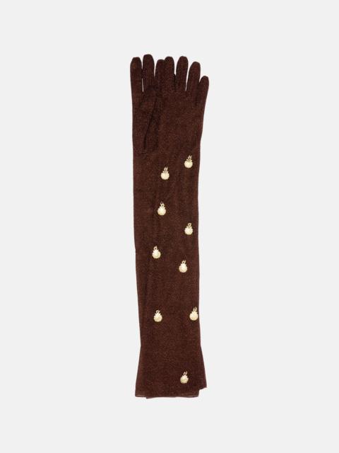 Oséree Lumière embellished gloves