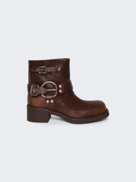 Miu Miu 50mm vintage-effect leather boots
