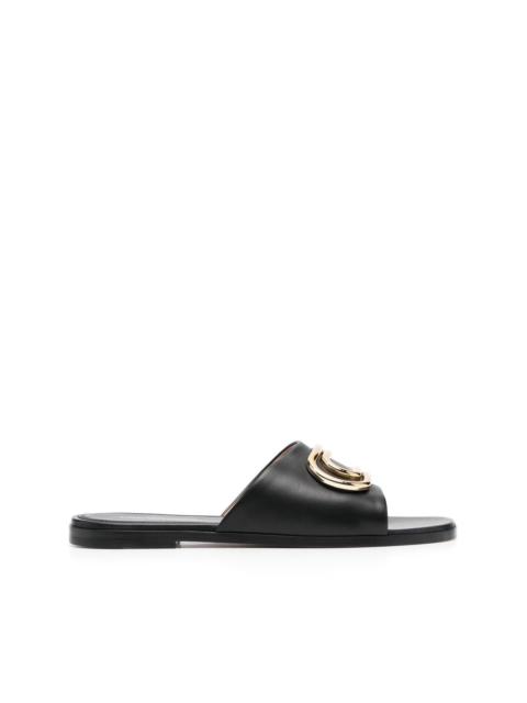 Off-White Paperclip leather sandals