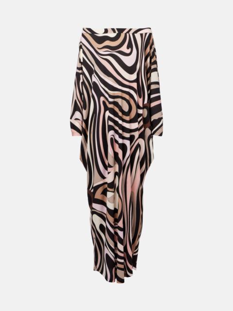 PUCCI Marmo printed off-shoulder beach cover-up