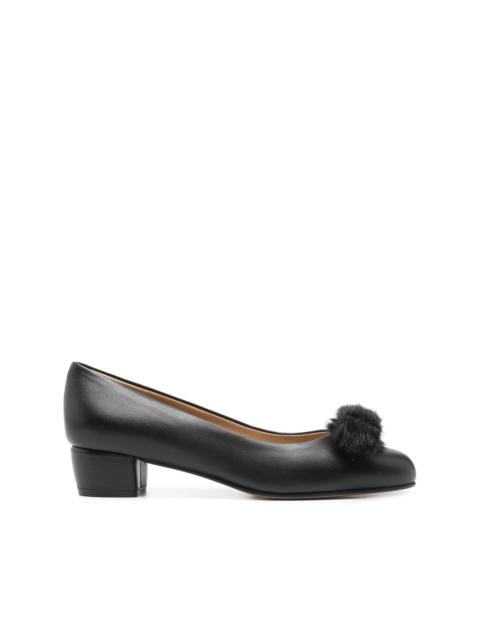 FERRAGAMO 30mm leather ballet flats