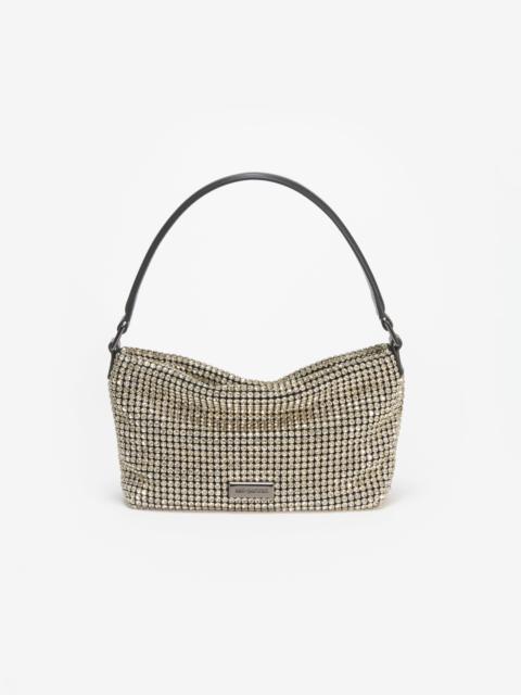 Champagne Diamante Small Hobo Bag