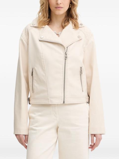 GUESS USA Nada quilted-panel biker jacket