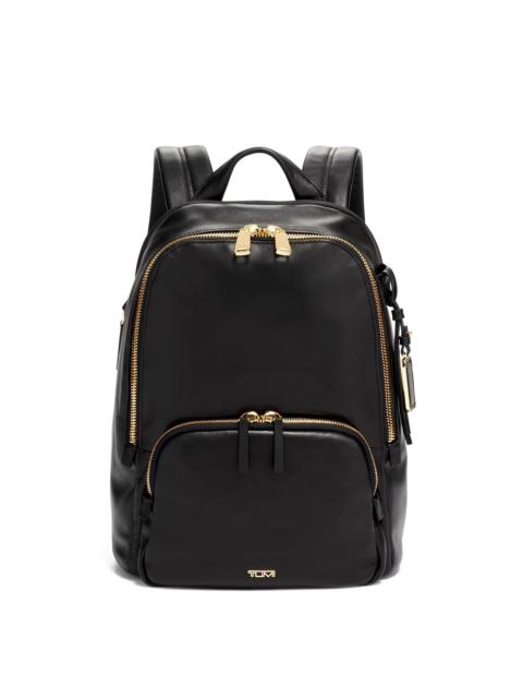 TUMI Unisex Hannah Leather Backpack - Black