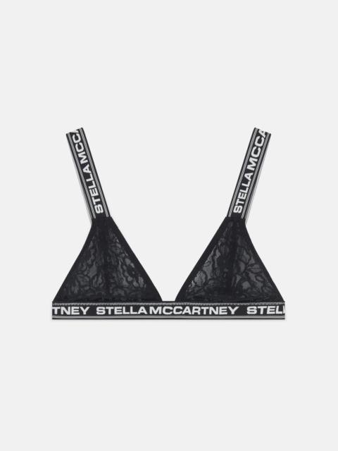 Stella McCartney Logo Lace Soft-Cup Bra