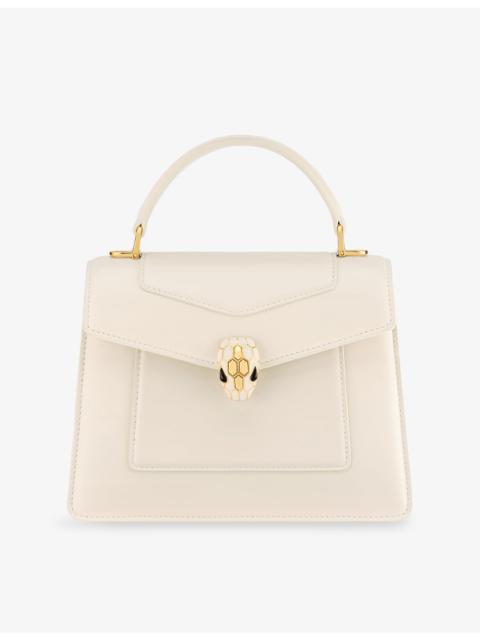 BVLGARI Serpenti rattan shoulder bag