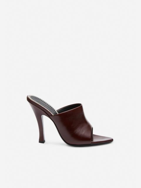 MAGDA BUTRYM High-heel mules in burgundy leather