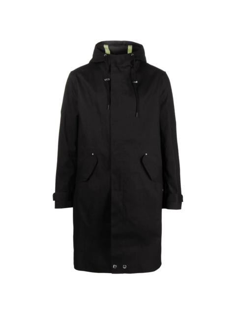 Mackintosh Granish cotton hooded coat