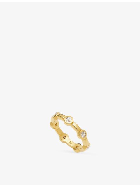MISSOMA Lucy Williams Stackable Tennis 18ct Yellow Gold Plated Brass And Cubic Zirconia Ring