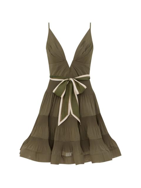 Zimmermann V NECK PLEATED MINI