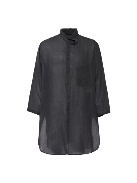 Yohji Yamamoto Asymmetric Long Shirt