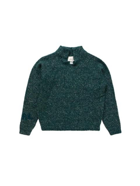ERL ERL Slit Neck Alpaca Sweater Dark Green
