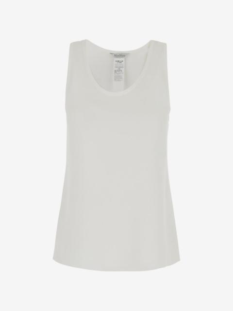 Max Mara Pavido embroidered-logo tank top