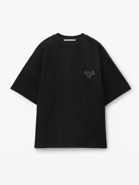 Alexander Wang BEEFY GRAPHIC TEE IN JAPANESE JERSEY