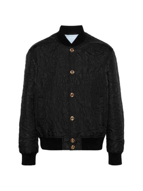 Barocco-quilted bomber jacket
