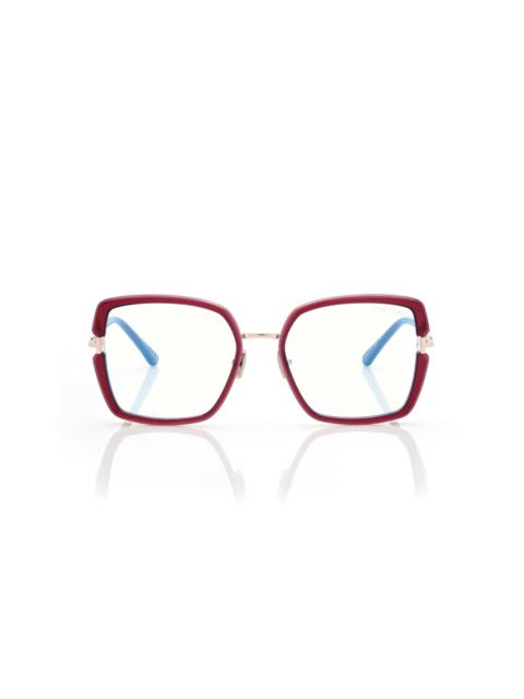 TOM FORD BLUE BLOCK SQUARE OPTICALS