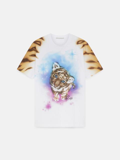 Tiger Print Cotton T-Shirt