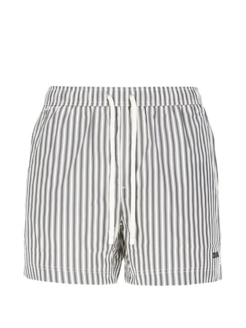 ZEGNA striped drawstring swim shorts