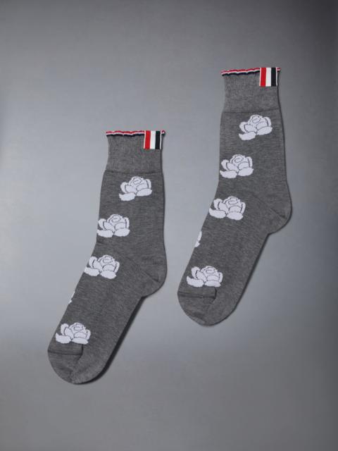 Thom Browne Cotton Rose Ankle Socks