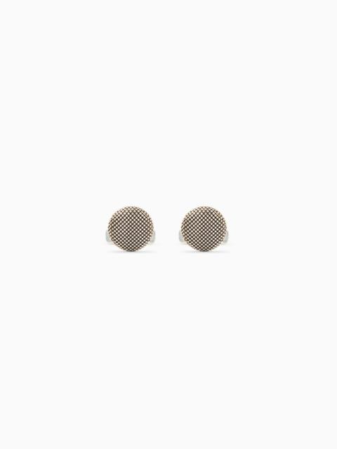 GIORGIO ARMANI STERLING SILVER CUFFLINKS