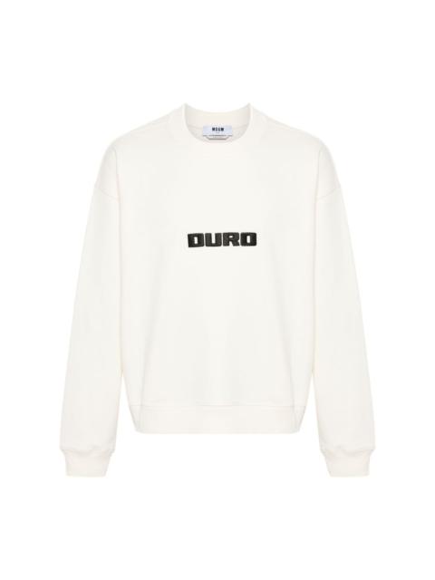 logo-appliquÃ© cotton sweatshirt