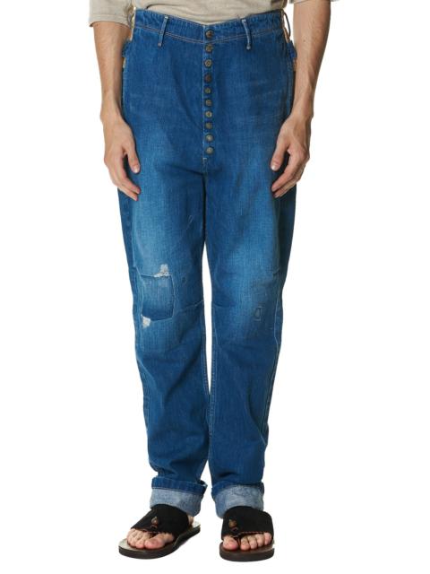 Kapital Buttoned Rise Denim Jeans