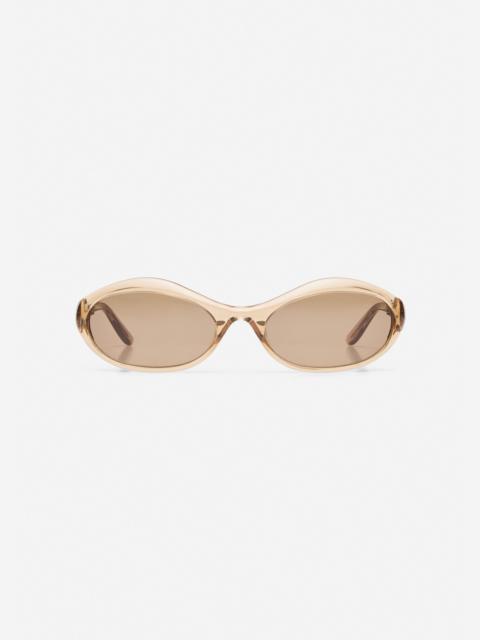 MAGDA BUTRYM Oval sunglasses in beige