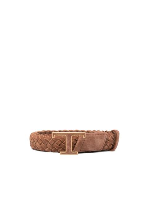 Tod's braided leather belt