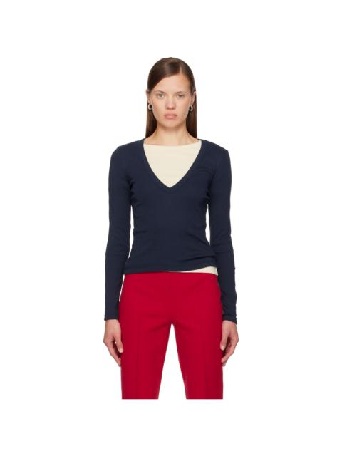 FLORE FLORE Navy Dewi Longseleve T-shirt