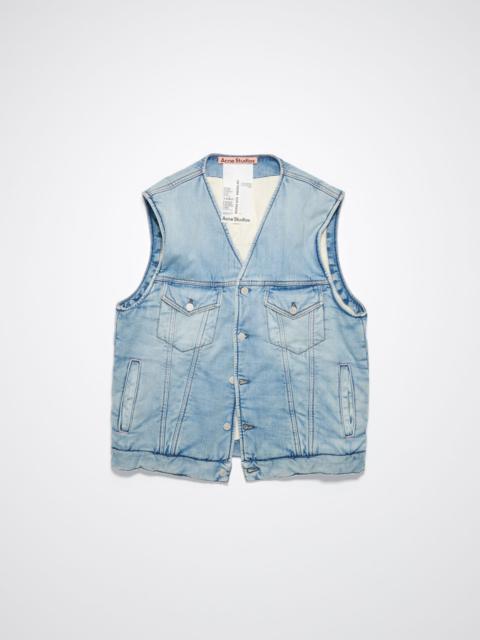 Acne Studios Denim padded vest - Light blue